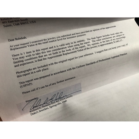 REAL Diamonds and 14 Karat White Gold Ring - Picture 9 of 15